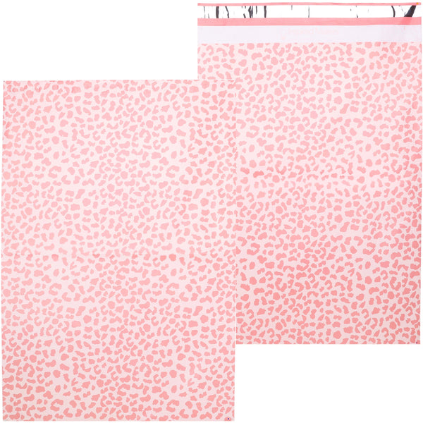 Inspired Mailers Flat Poly Mailers Rose Gold Cheetah - 16x22