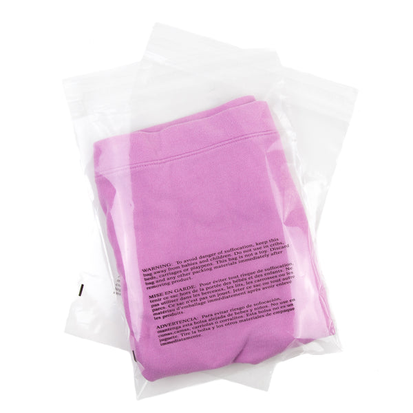 9x12" Poly Bags - Suffocation Warning - Self Seal