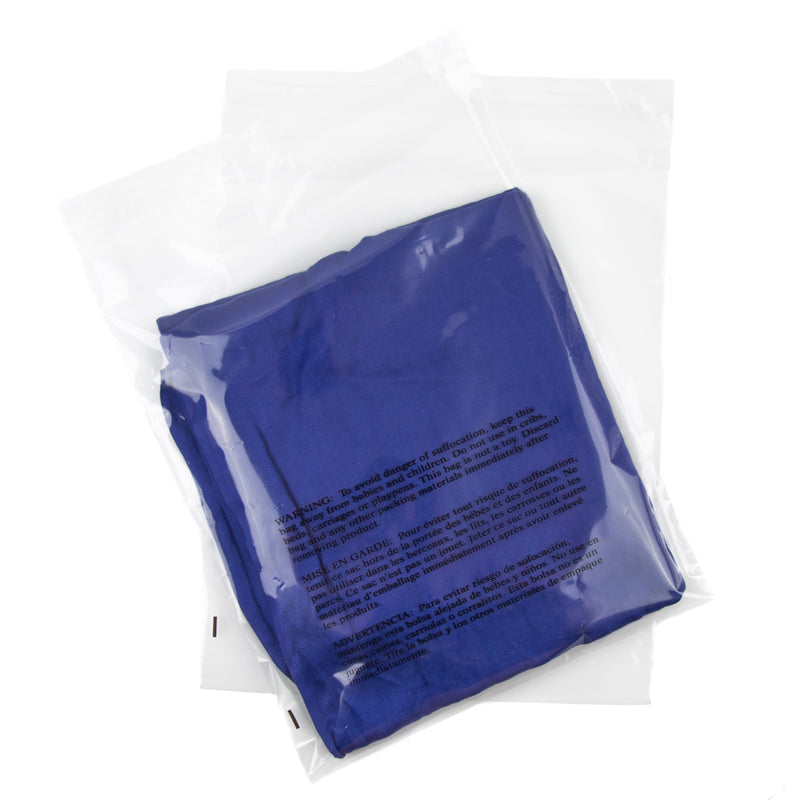 11x14" Poly Bags - Suffocation Warning - Self Seal