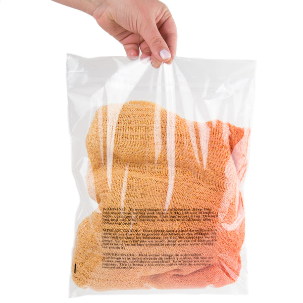 10x13" Poly Bags - Suffocation Warning - Self Seal