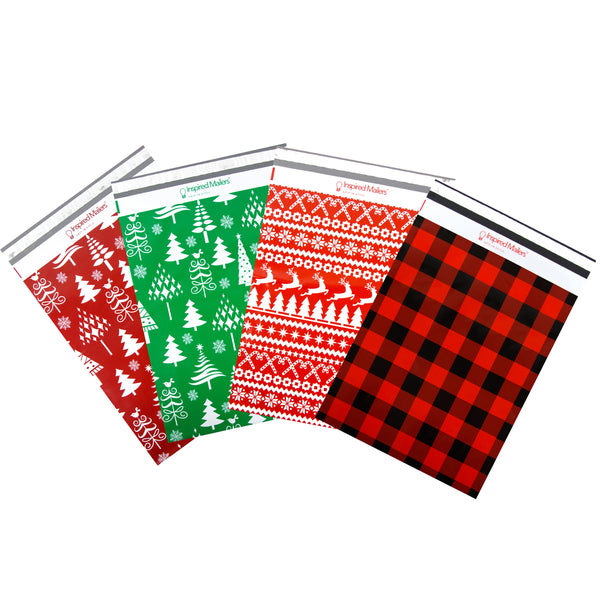 14.5x19 Variety Pack - Red Christmas Sweater, Green Christmas Trees, Red Christmas Trees, Red Plaid