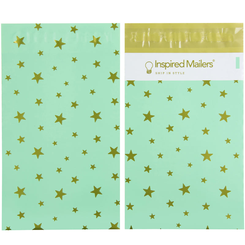 Stars Seafoam/Gold - 6x9