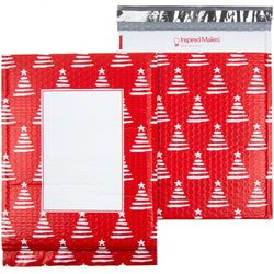 Christmas Trees Bubble Mailers - 10x13 - Pack of 25
