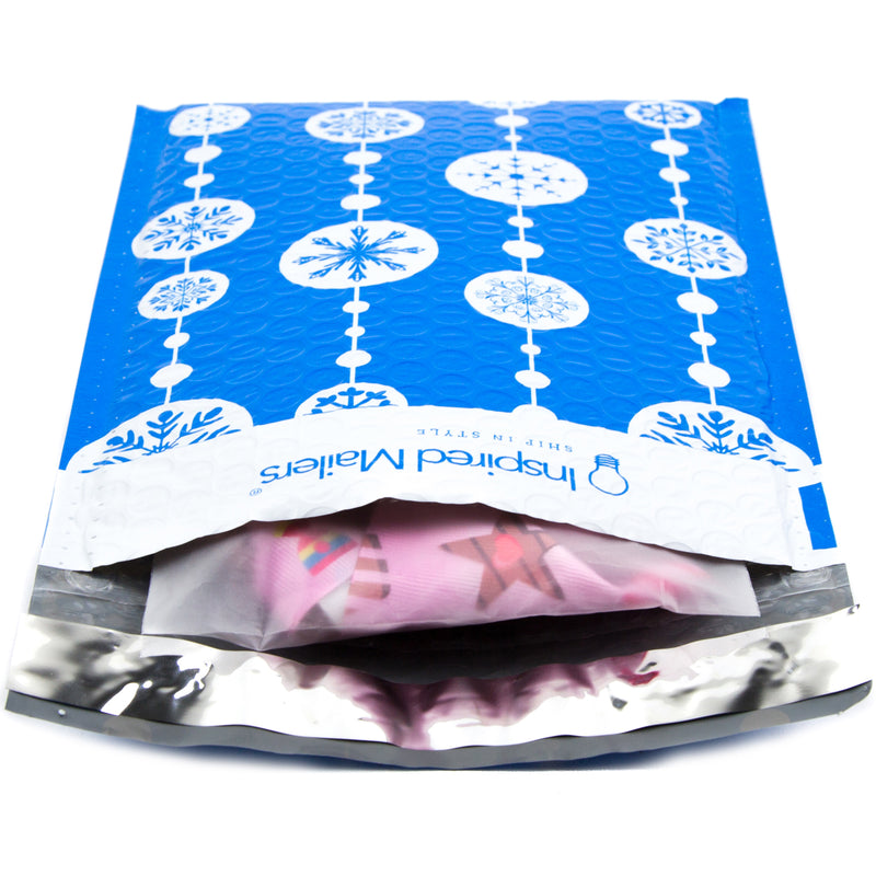 Snowflake Baubles Bubble Mailers - 6x9 - Pack of 25