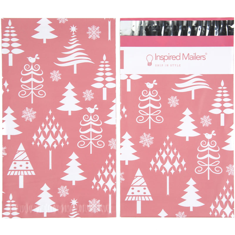 6x9 Variety Pack - Christmas Trees & Snowflakes, Rose Gold Christmas Trees, Gold Snowflake Baubles