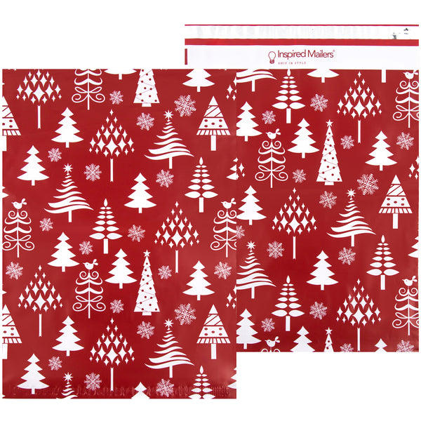 10x13 - Red Christmas Trees