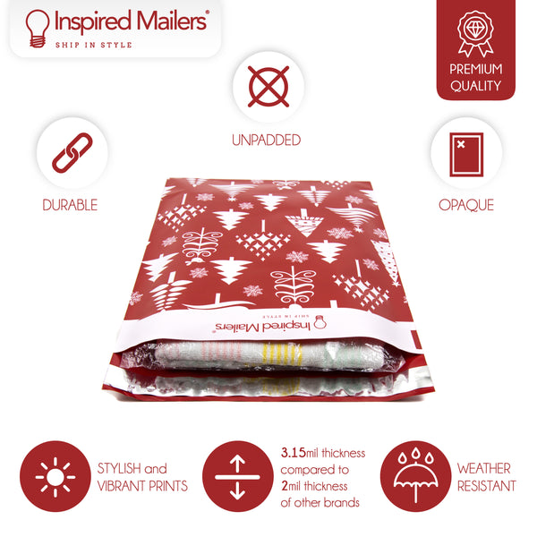 10x13 - Red Christmas Trees