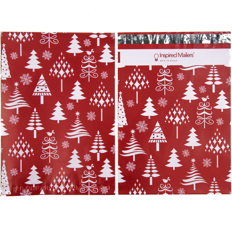 10x13 - Red Christmas Trees
