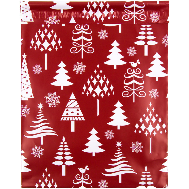 10x13 - Red Christmas Trees