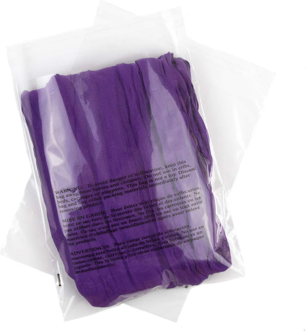 Poly Bags - Suffocation Warning - Self Seal - 8x10"