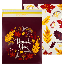 Inspired Mailers Flat Poly Mailers Autumn Thank You - 14.5x19