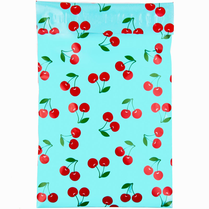 Inspired Mailers Flat Poly Mailers Blue Cherries - 6x9