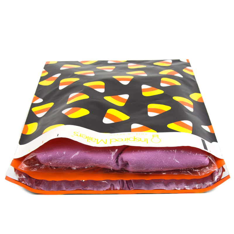 Inspired Mailers Flat Poly Mailers Candy Corn - 10x13