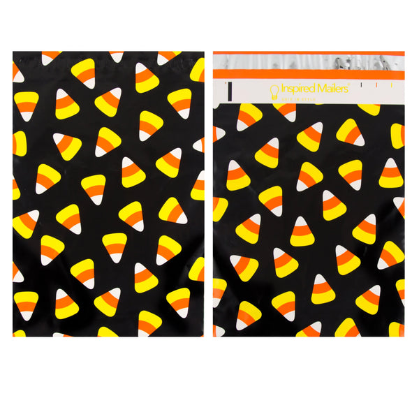 Inspired Mailers Flat Poly Mailers Candy Corn - 10x13
