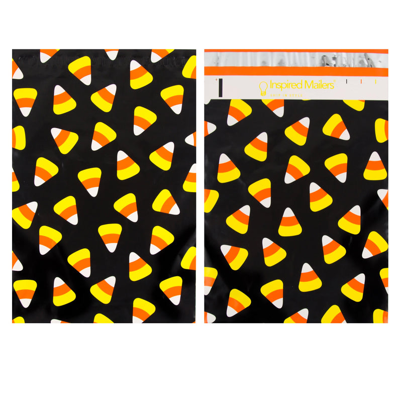 Inspired Mailers Flat Poly Mailers Candy Corn - 10x13