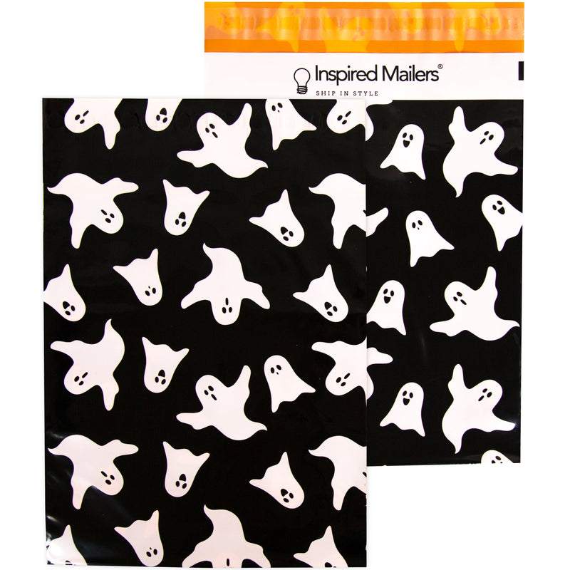 Inspired Mailers Flat Poly Mailers Halloween Ghosts - 10x13