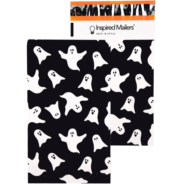 Inspired Mailers Flat Poly Mailers Halloween Ghosts - 6x9