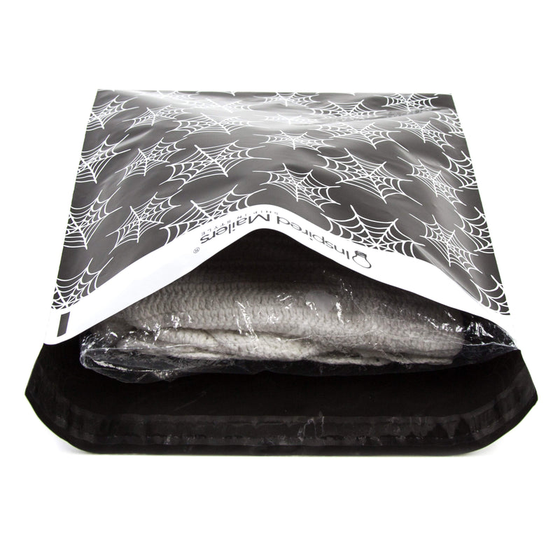 Inspired Mailers Flat Poly Mailers Halloween Spiderwebs - 10x13
