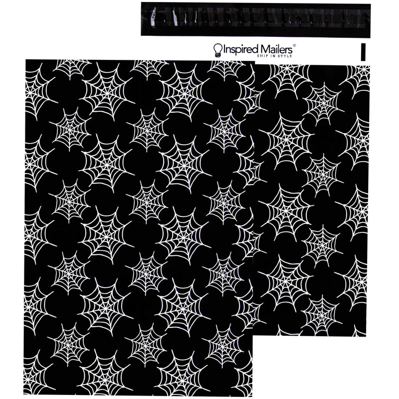 Inspired Mailers Flat Poly Mailers Halloween Spiderwebs - 10x13