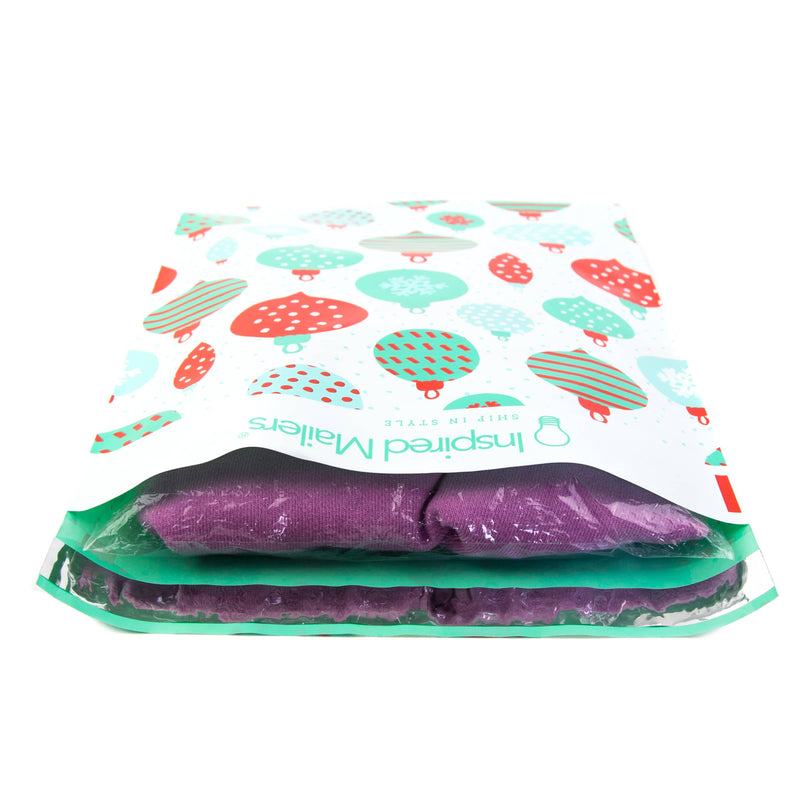 Inspired Mailers Flat Poly Mailers Holiday Ornaments - 10x13