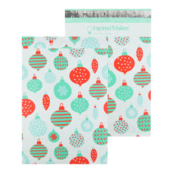 Inspired Mailers Flat Poly Mailers Holiday Ornaments - 10x13