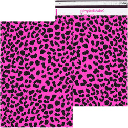 Inspired Mailers Flat Poly Mailers Hot Pink Cheetah - 14.5x19