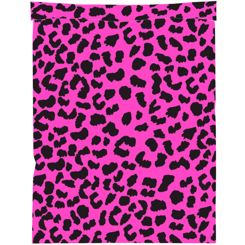 Inspired Mailers Flat Poly Mailers Hot Pink Cheetah - 14.5x19