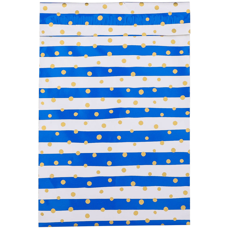 Inspired Mailers Flat Poly Mailers Navy/Gold Confetti - 6x9