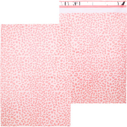 Inspired Mailers Flat Poly Mailers Rose Gold Cheetah - 16x22