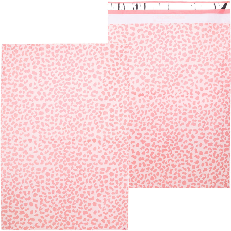 Inspired Mailers Flat Poly Mailers Rose Gold Cheetah - 16x22