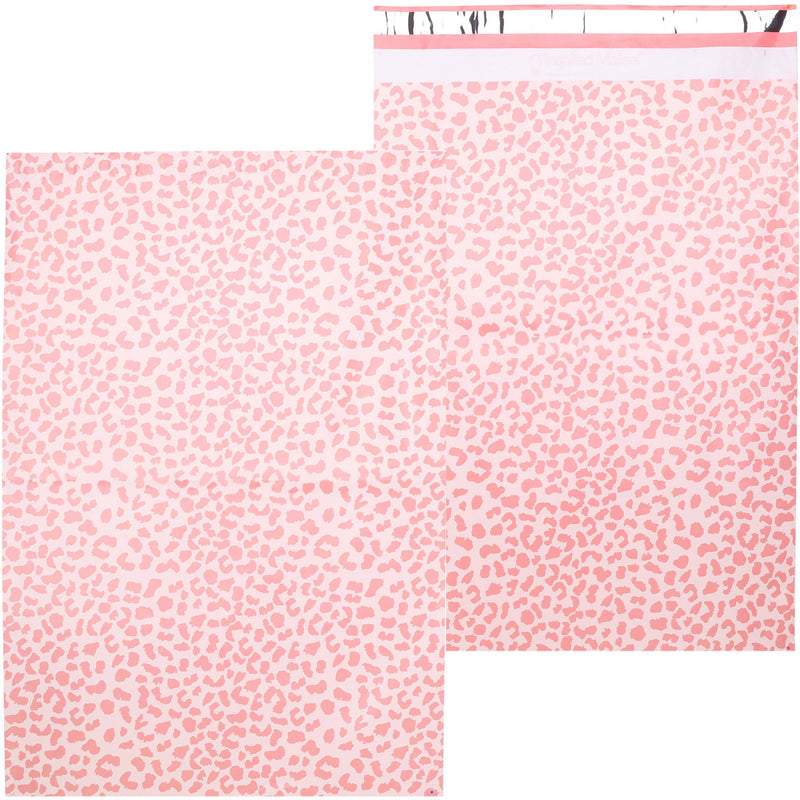 Inspired Mailers Flat Poly Mailers Rose Gold Cheetah - 16x22