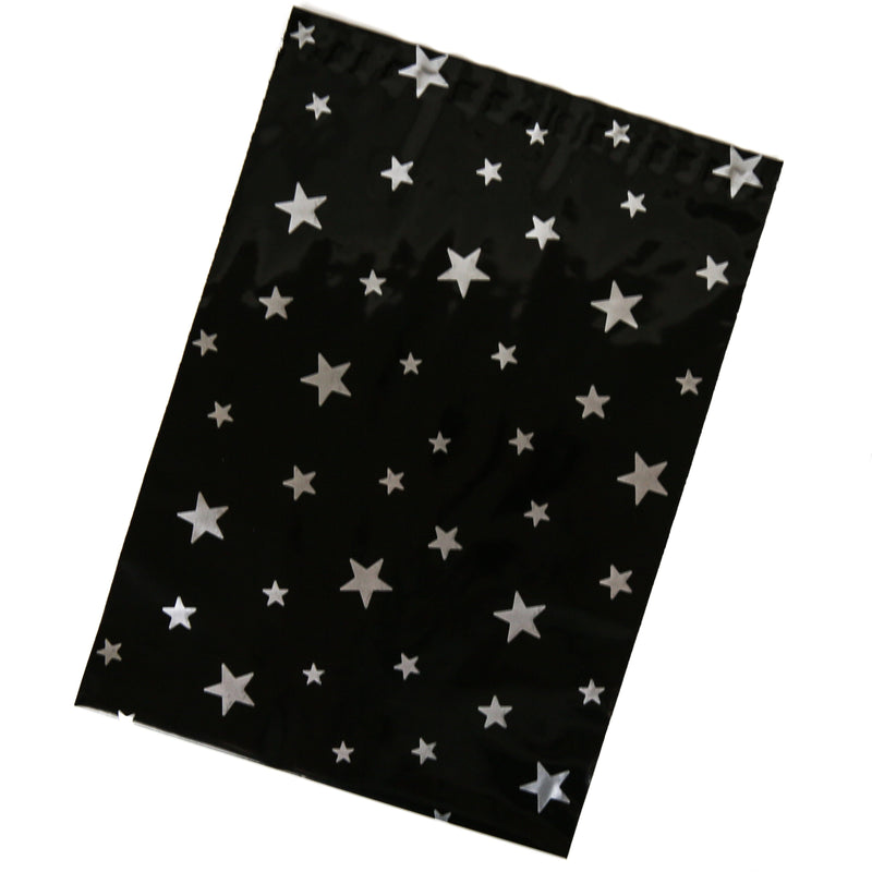 Inspired Mailers Flat Poly Mailers Silver Stars - 10x13