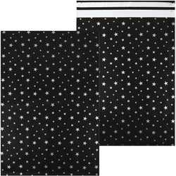 Inspired Mailers Flat Poly Mailers Silver Stars - 16x22