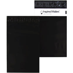 Inspired Mailers Flat Poly Mailers Solid Black - 6x9
