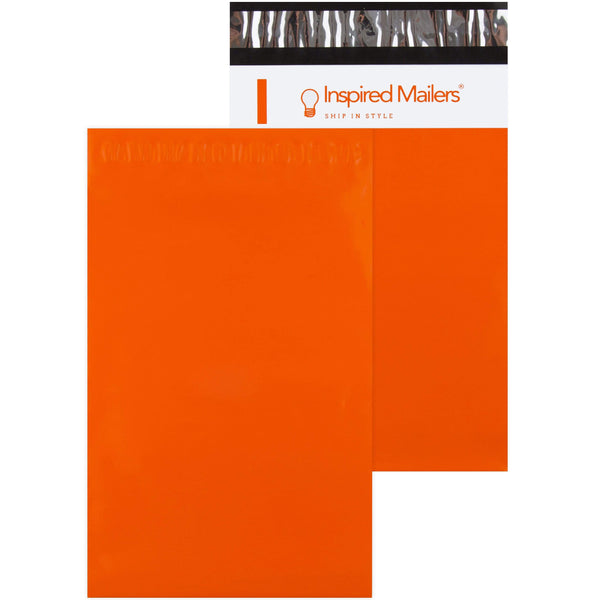 Inspired Mailers Flat Poly Mailers Solid Orange - 6x9