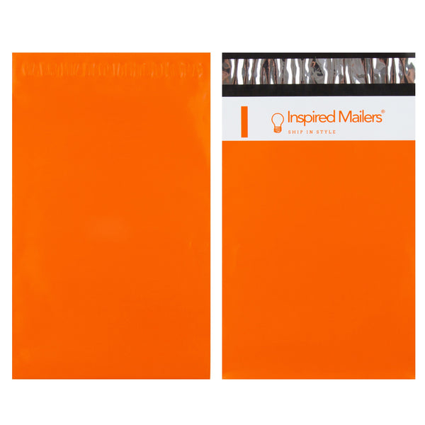 Inspired Mailers Flat Poly Mailers Solid Orange - 6x9
