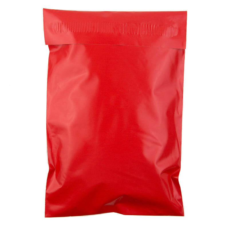 Inspired Mailers Flat Poly Mailers Solid Red - 6x9
