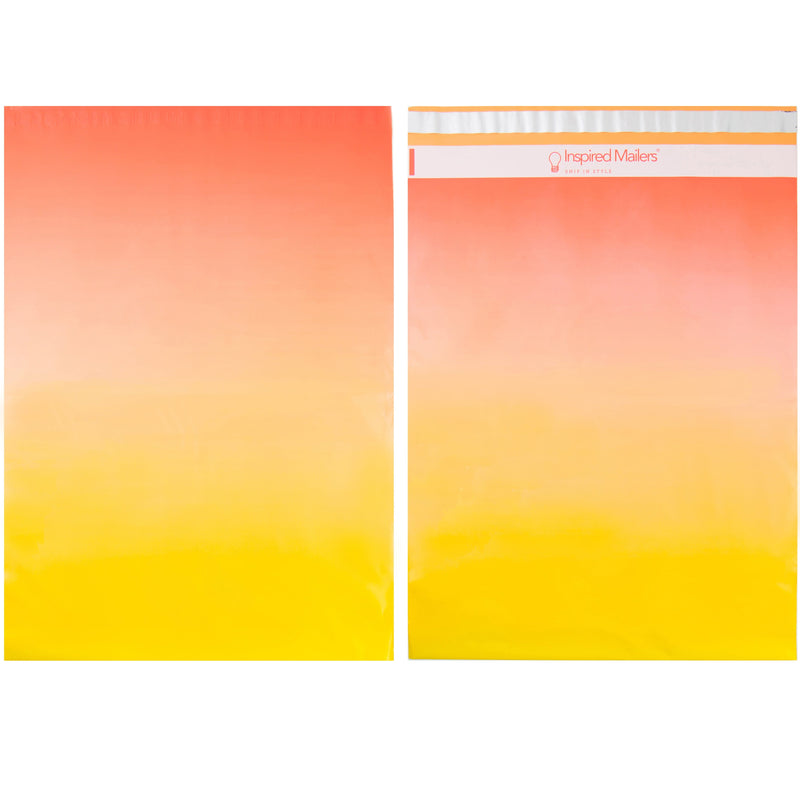 Inspired Mailers Flat Poly Mailers Sunset Ombre - 14.5x19