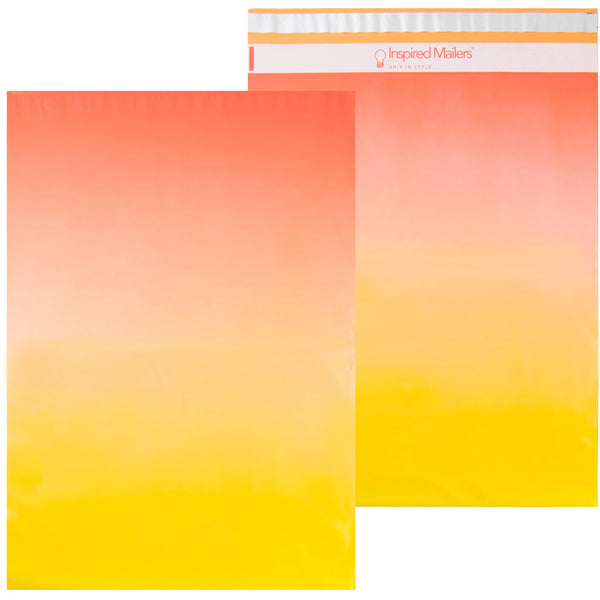 Inspired Mailers Flat Poly Mailers Sunset Ombre - 14.5x19