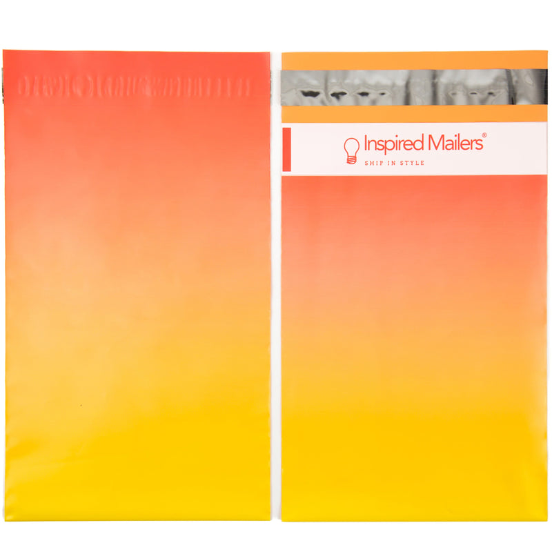 Inspired Mailers Flat Poly Mailers Sunset Ombre - 6x9
