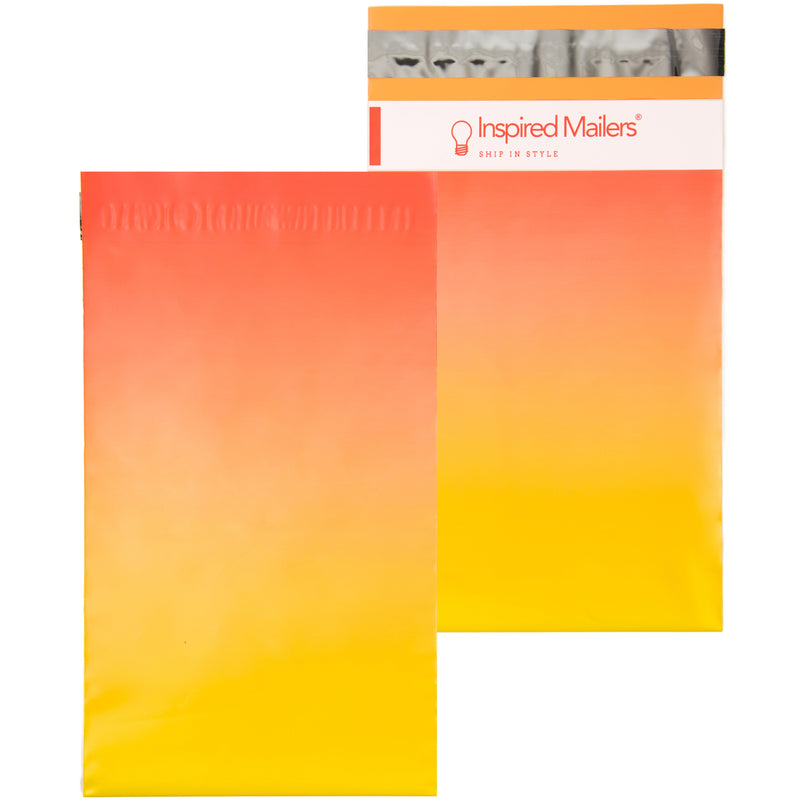 Inspired Mailers Flat Poly Mailers Sunset Ombre - 6x9