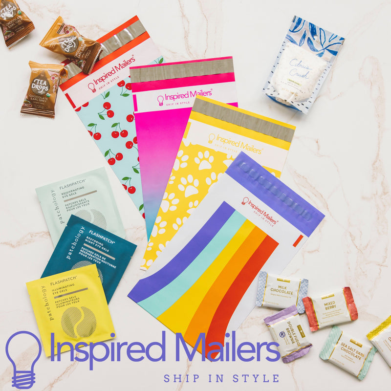Inspired Mailers Flat Poly Mailers Vibrant Ombre - 6x9