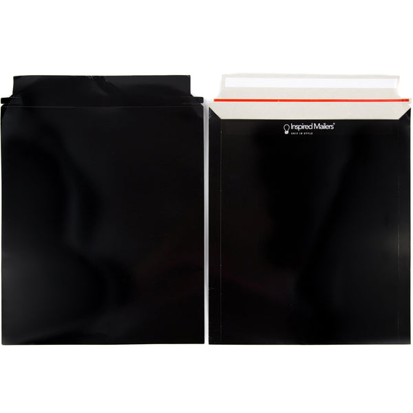 Inspired Mailers Rigid Mailers Black Paperboard Mailers - 9.5x11