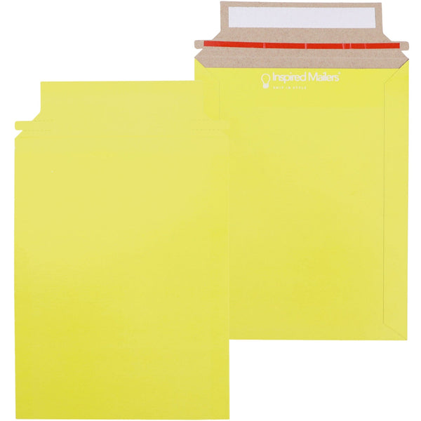 Inspired Mailers Rigid Mailers Yellow Paperboard Mailers - 6x8