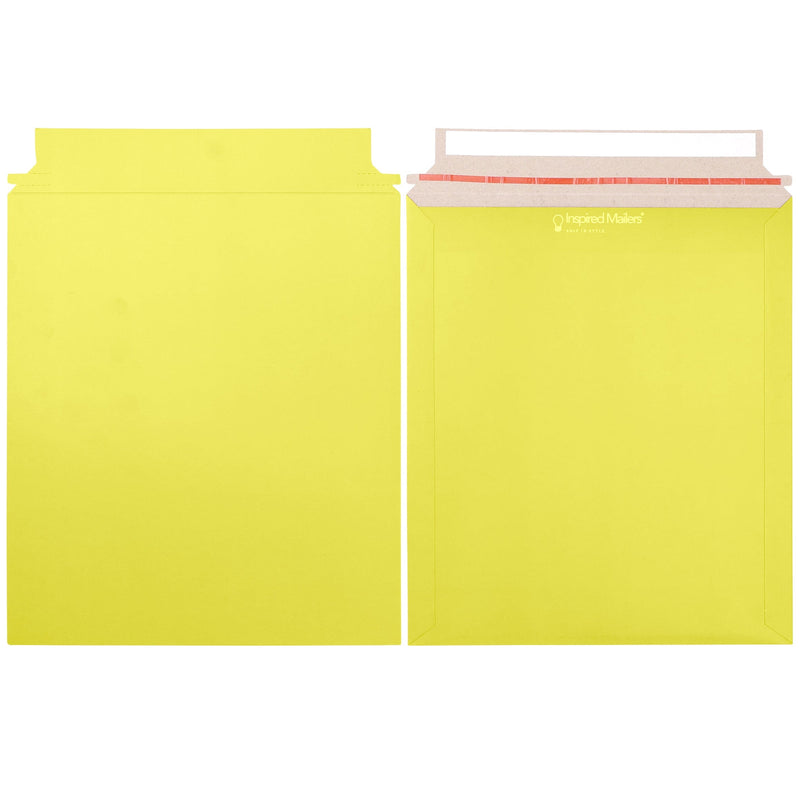Inspired Mailers Rigid Mailers Yellow Paperboard Mailers - 9.5x11
