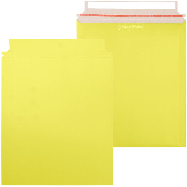 Inspired Mailers Rigid Mailers Yellow Paperboard Mailers - 9.5x11