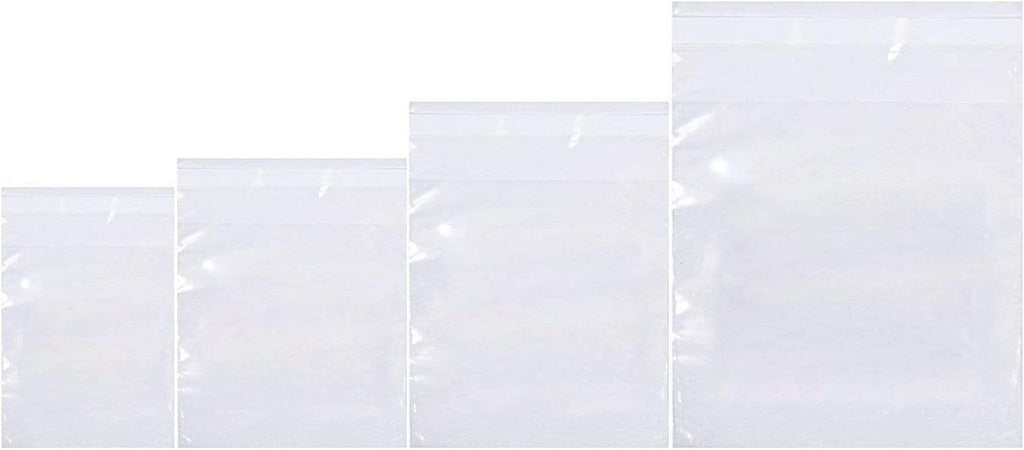 Clear Poly Bags - Self Seal - Combo Pack - 6x9, 8x10, 9x12, 11x14