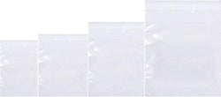 Retail Supply Co Supplies Clear Poly Bags - Self Seal - Combo Pack - 6x9, 8x10, 9x12, 11x14
