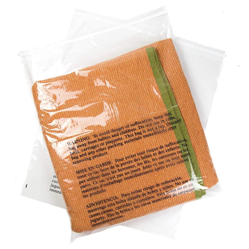 Bubblefast 14x20 Clear Poly Bags – 2 Mil Flat With Suffocation Warning – 25 Pack Free Shipping