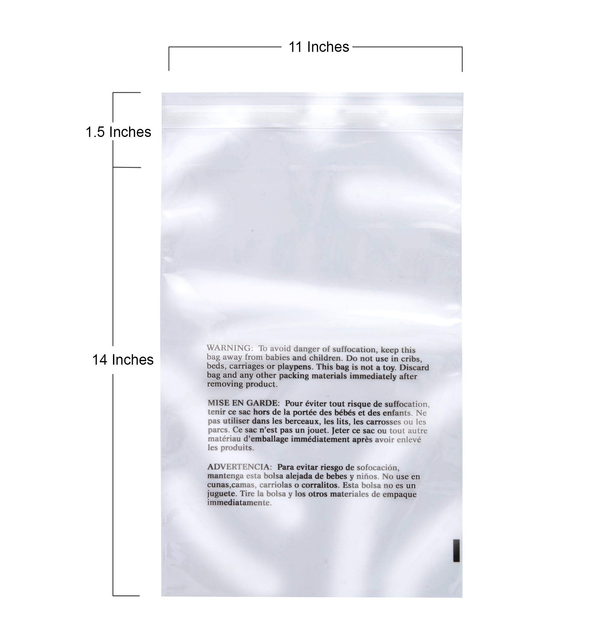 Pack It Chic 200 X Clear Polythene Resealable Bags - Foto 1